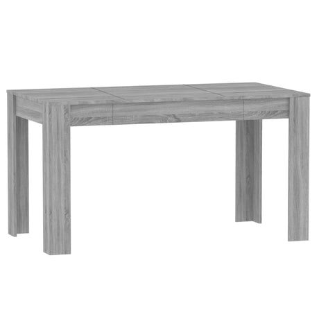 Tavolo da Pranzo Grigio Sonoma 140x74,5x76 cm Legno Multistrato