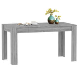 Tavolo da Pranzo Grigio Sonoma 140x74,5x76 cm Legno Multistrato