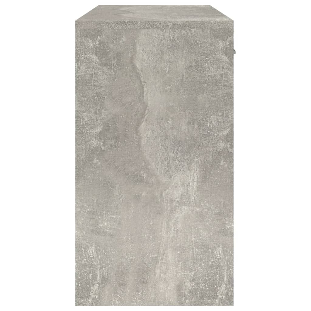 Scrivania Cassetto Grigio cemento 100x40x73cm Legno Multistrato