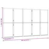 Divisorio a 5 Pannelli Bianco Crema 350x180 cm