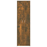 Armadio da Corridoio Rovere Fumo 55x25x189 cm Legno Multistrato