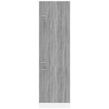 Armadio per Frigo Grigio Sonoma 60x57x207 cm Legno Multistrato