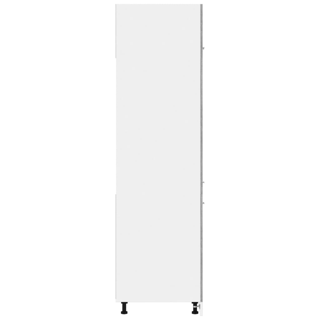 Armadio per Frigo Grigio Sonoma 60x57x207 cm Legno Multistrato