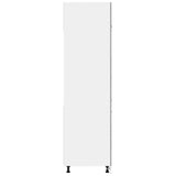 Armadio per Frigo Grigio Sonoma 60x57x207 cm Legno Multistrato