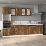 Mobile Sottolavello Rovere Fumo 80x46x81,5 cm Legno Multistrato