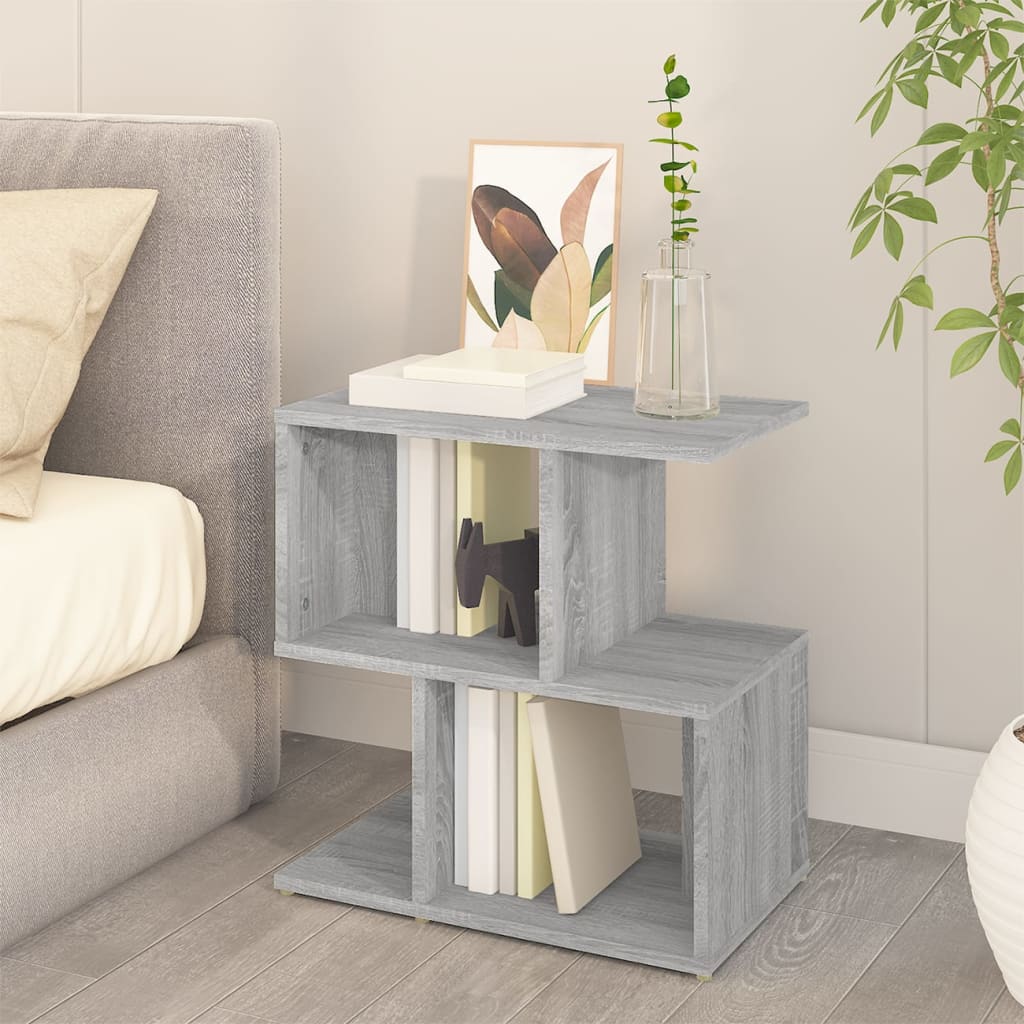 Comodini Grigio Sonoma 2pz 50x30x51,5 cm in Legno Multistrato