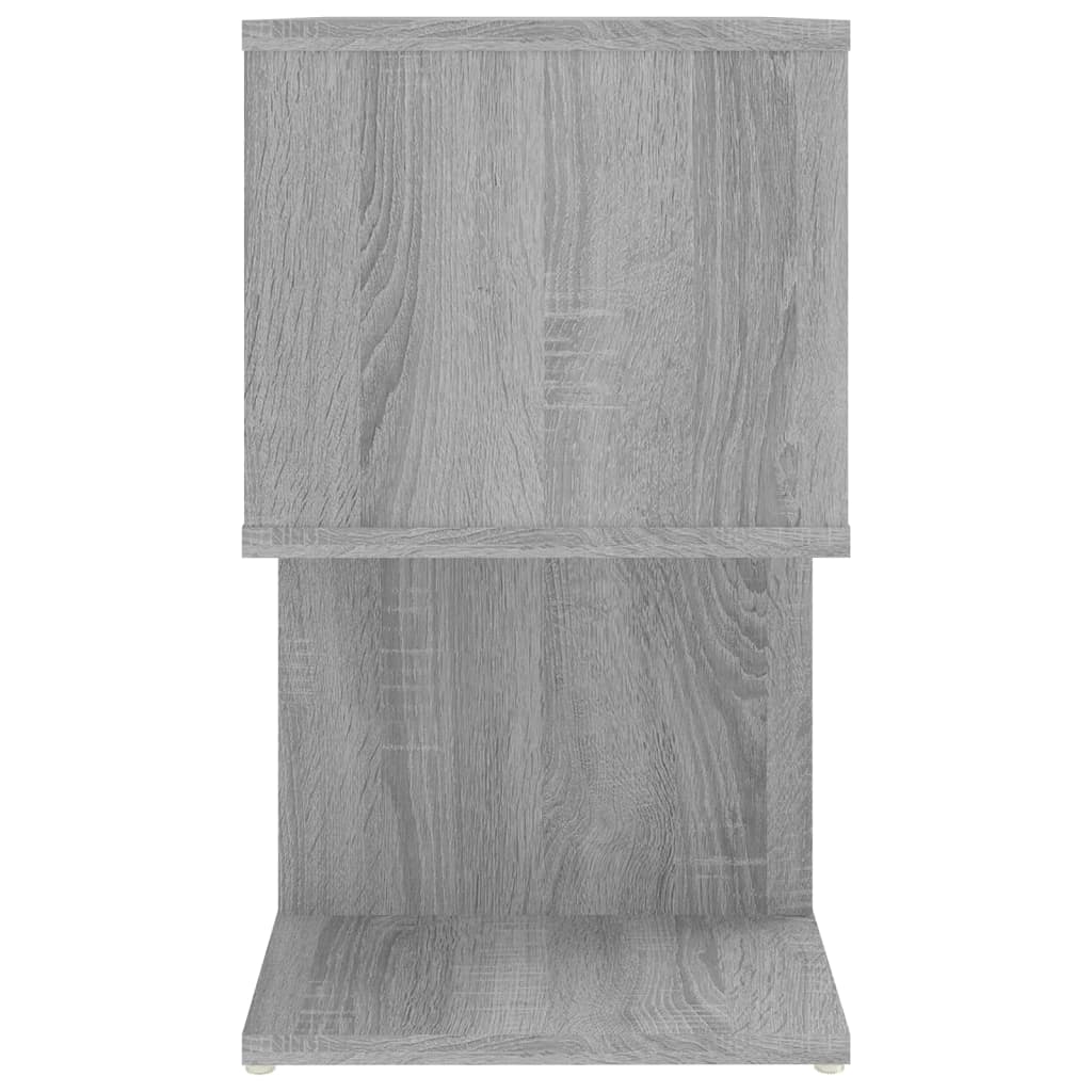 Comodini Grigio Sonoma 2pz 50x30x51,5 cm in Legno Multistrato