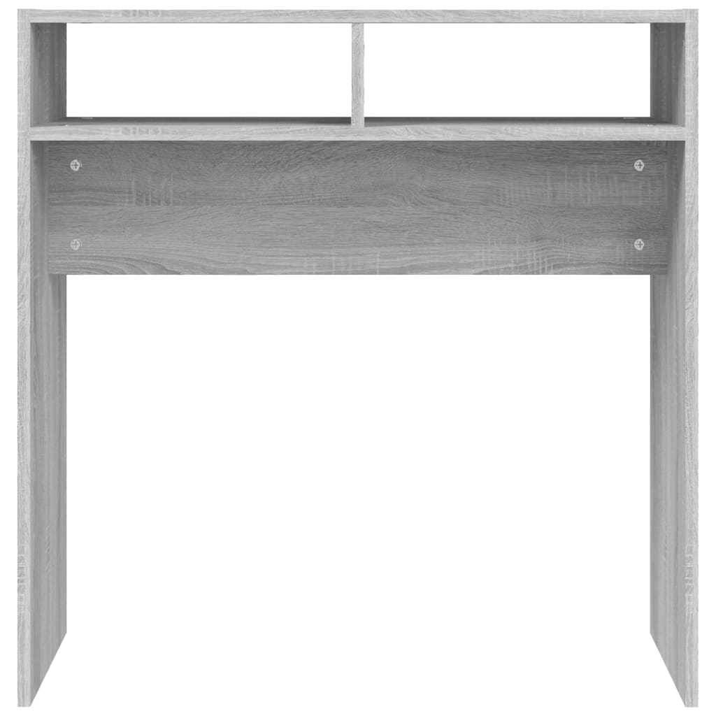 Tavolino Consolle Grigio Sonoma 78x30x80 cm Legno Multistrato