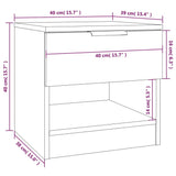 Comodino Bianco in Legno Multistrato