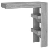 Bancone da Muro Grigio Sonoma 102x45x103,5 cm Legno Multistrato