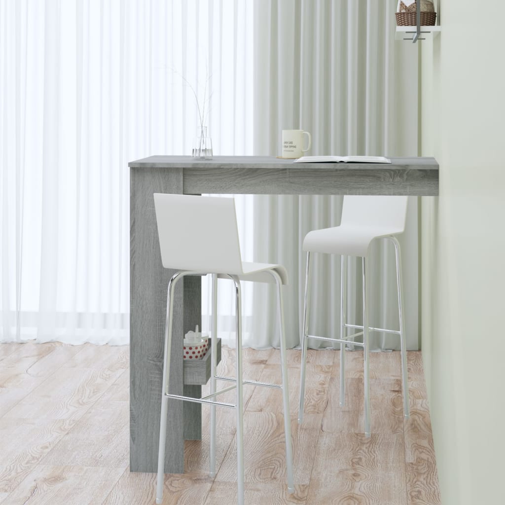 Bancone da Muro Grigio Sonoma 102x45x103,5 cm Legno Multistrato