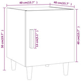 Comodino Bianco Lucido in Legno Multistrato