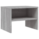 Comodino Grigio Sonoma 40x30x30 cm in Legno Multistrato