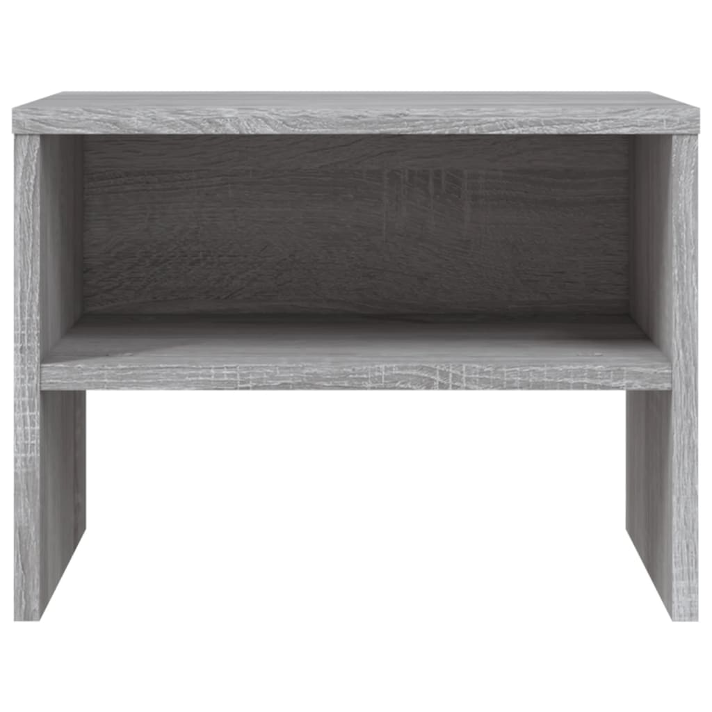 Comodino Grigio Sonoma 40x30x30 cm in Legno Multistrato