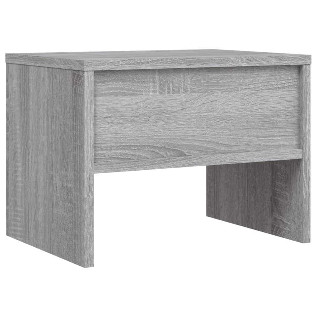 Comodino Grigio Sonoma 40x30x30 cm in Legno Multistrato