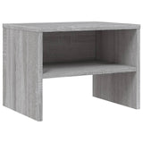 Comodini Grigio Sonoma 2 pz 40x30x30 cm in Legno Multistrato