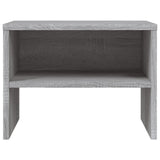 Comodini Grigio Sonoma 2 pz 40x30x30 cm in Legno Multistrato