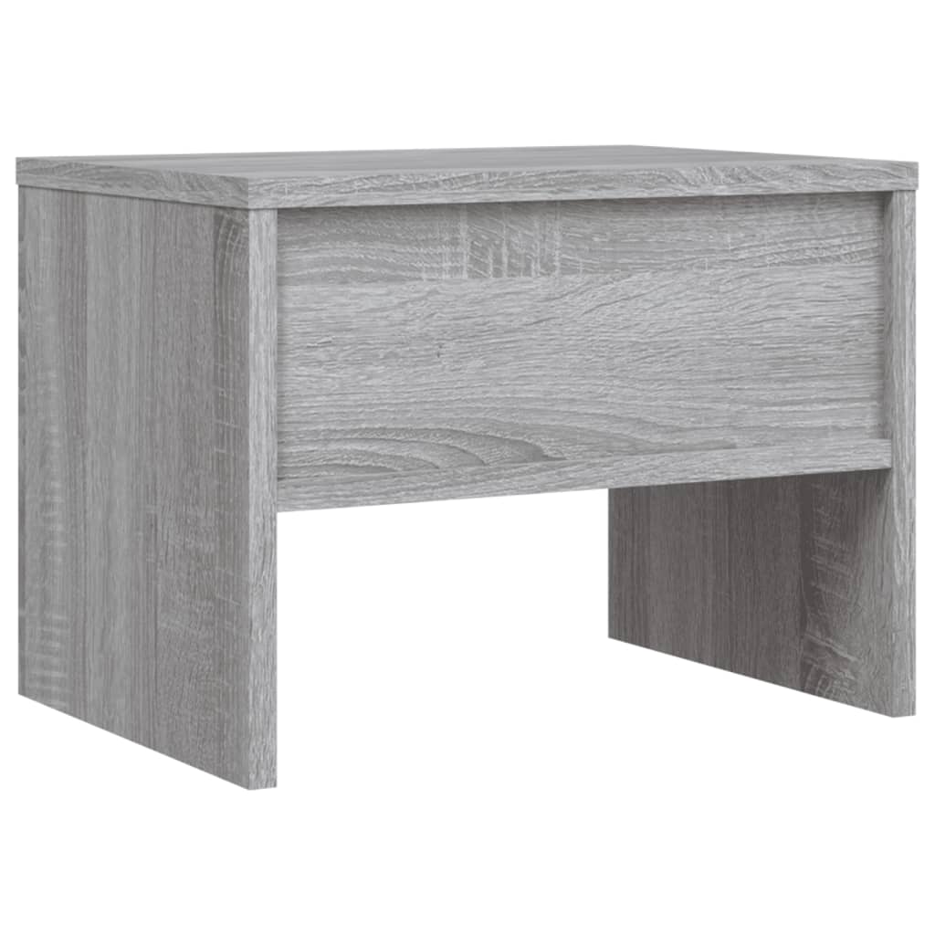 Comodini Grigio Sonoma 2 pz 40x30x30 cm in Legno Multistrato