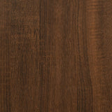 Comodino Rovere Marrone 40x30x30 cm Legno Multistrato