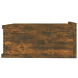 Comodino Pensile Rovere Fumo 40x30x15 cm in Legno Multistrato