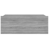 Comodini Pensili Grigio Sonoma 2pz 40x30x15cm Legno Multistrato