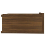 Comodino Pensile Rovere Marrone 40x30x15cm in Legno Multistrato