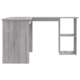 Scrivania Angolare Grigio Sonoma 120x140x75cm Legno Multistrato