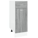 Mobile con Cassetto Grigio Sonoma 30x46x81,5 Legno Multistrato