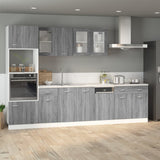 Mobile con Cassetto Grigio Sonoma 40x46x81,5 Legno Multistrato