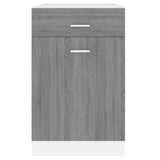 Mobile con Cassetto Grigio Sonoma 50x46x81,5 Legno Multistrato