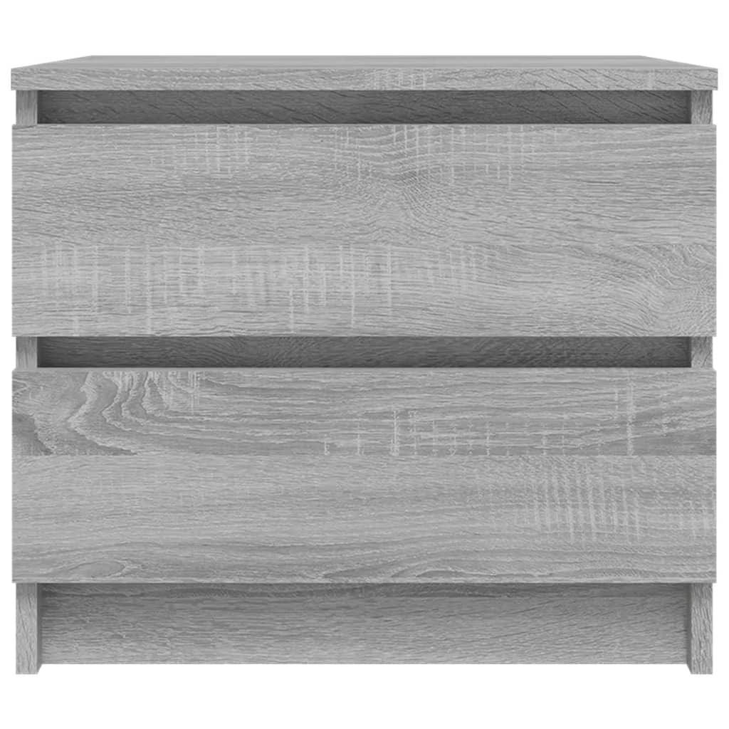 Comodino Grigio Sonoma 50x39x43,5 cm in Legno Multistrato