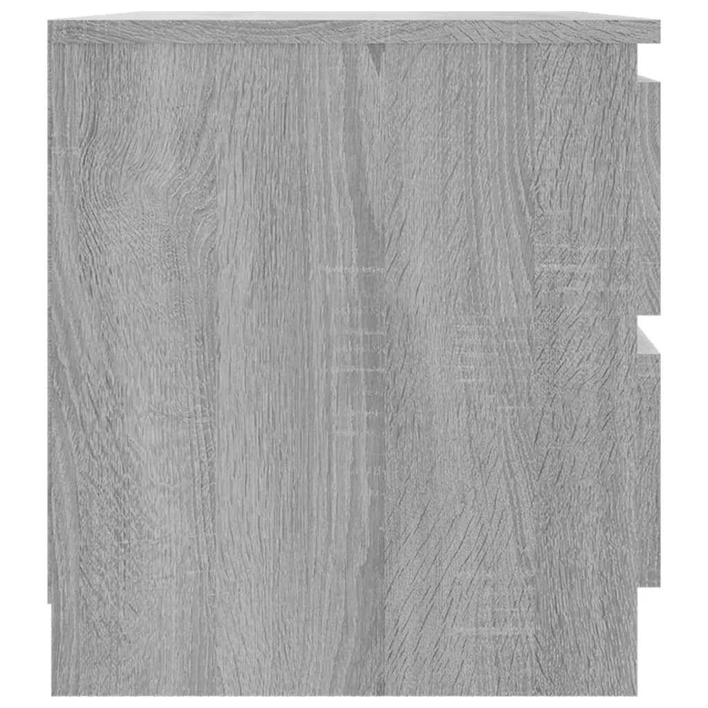 Comodino Grigio Sonoma 50x39x43,5 cm in Legno Multistrato