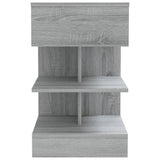 Comodini Grigio Sonoma 2 pz 40x35x65 cm in Legno Multistrato