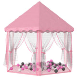 Tenda da Gioco Principessa con 250 Palline 133x140 cm Rosa