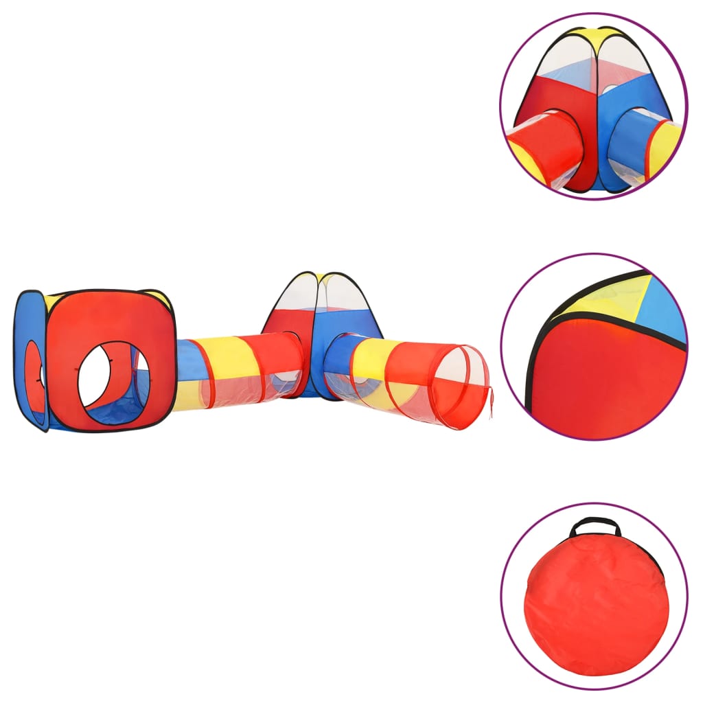 Tenda da Gioco per Bambini 250 Palline Multicolore 190x264x90cm