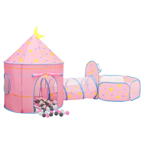 Tenda da Gioco per Bambini Rosa con 250 Palline 301x120x128 cm