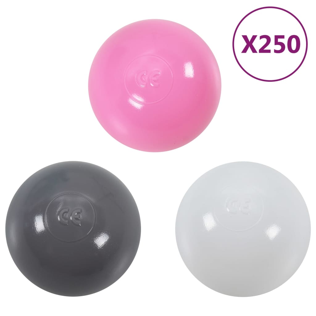 Tenda da Gioco per Bambini Rosa con 250 Palline 301x120x128 cm