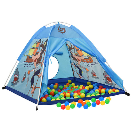 Tenda da Gioco per Bambini Blu con 250 Palline 120x120x90 cm