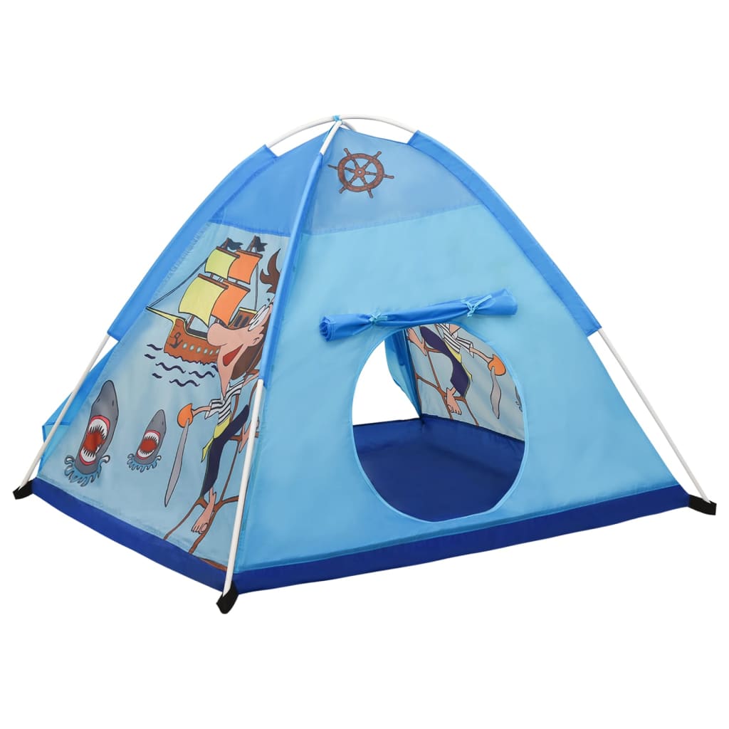 Tenda da Gioco per Bambini Blu con 250 Palline 120x120x90 cm