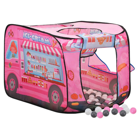 Tenda da Gioco per Bambini Rosa con 250 Palline 70x112x70 cm