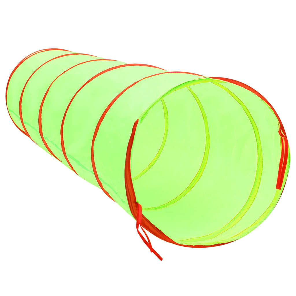 Tunnel da Gioco per Bambini 250 Palline Verde 175 cm Poliestere