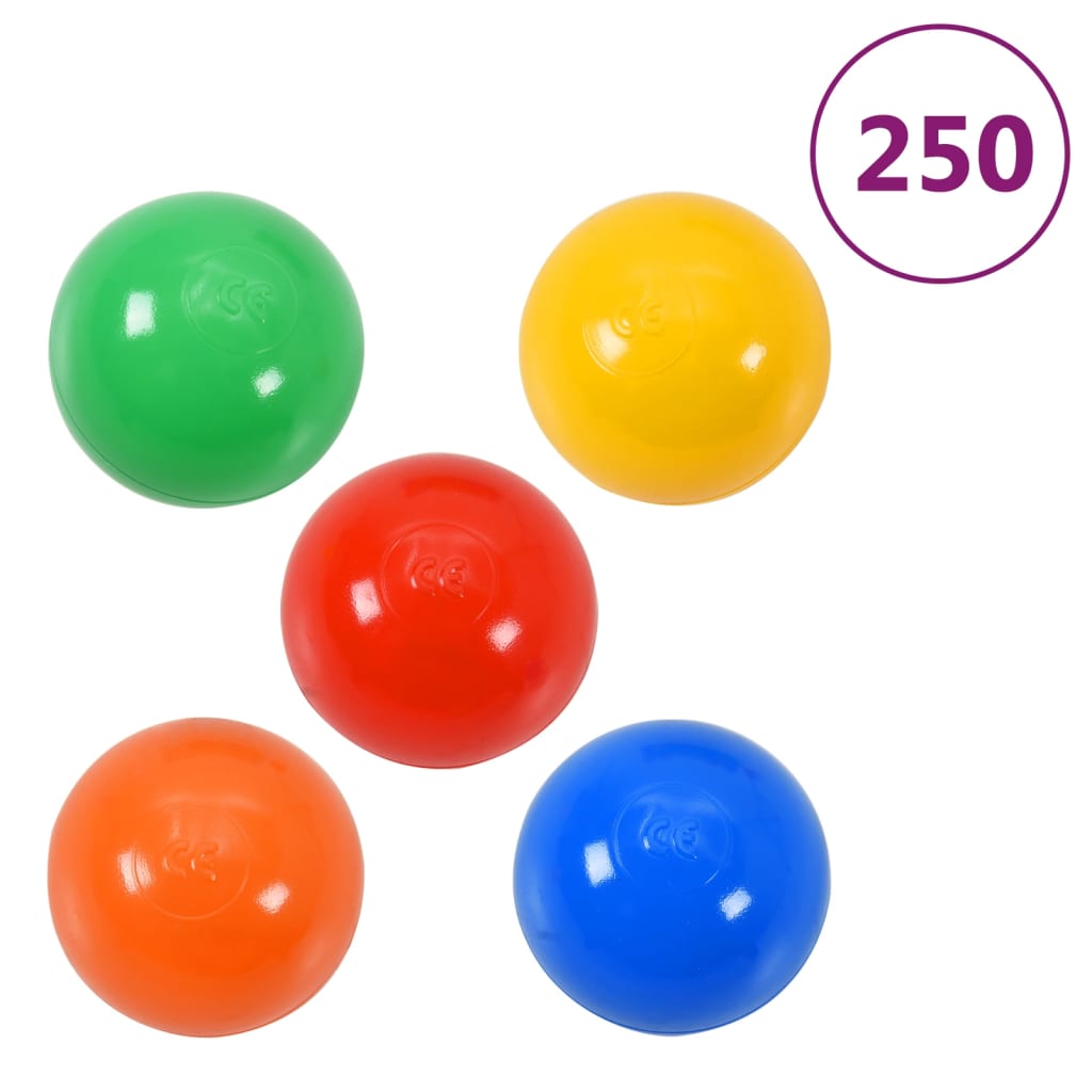 Tunnel Gioco Bambini 250 Palline Multicolore 245 cm Poliestere
