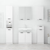 Armadietto a Specchio da Bagno Bianco 64x20x67 cm