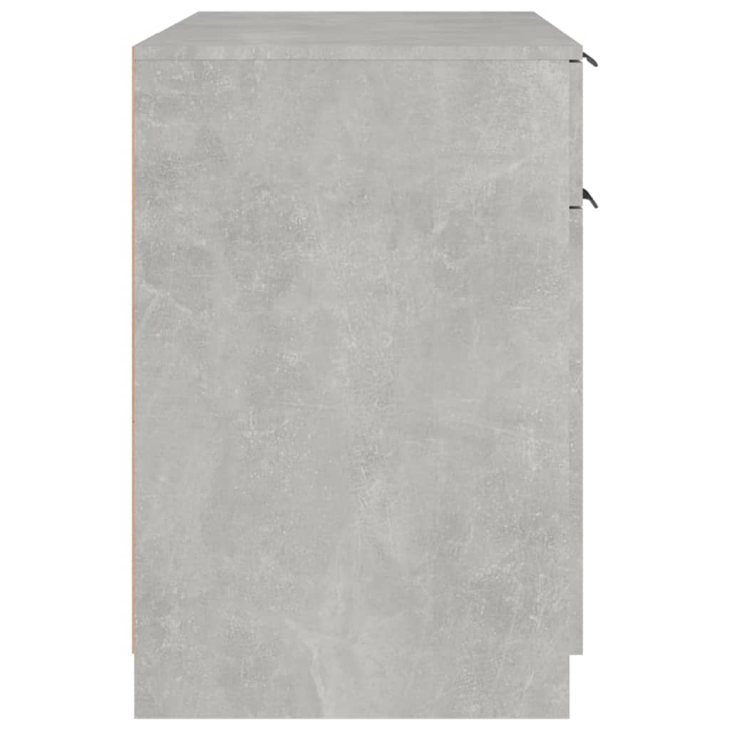 Scrivania Grigio Cemento 100x50x75 cm in Legno Multistrato