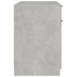 Scrivania Grigio Cemento 100x50x75 cm in Legno Multistrato