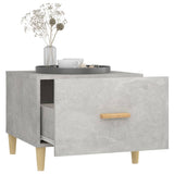 Tavolino Salotto Grigio Cemento 50x50x40 cm Legno Multistrato