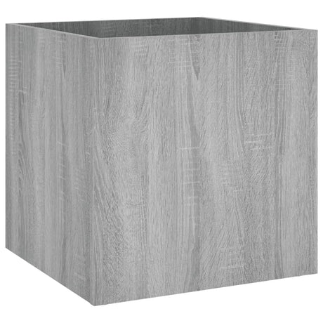 Fioriera Grigio Sonoma 40x40x40 cm in Legno Multistrato