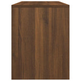 Sgabello da Toeletta Marrone Fumo 70x35x45 cm Legno Multistrato