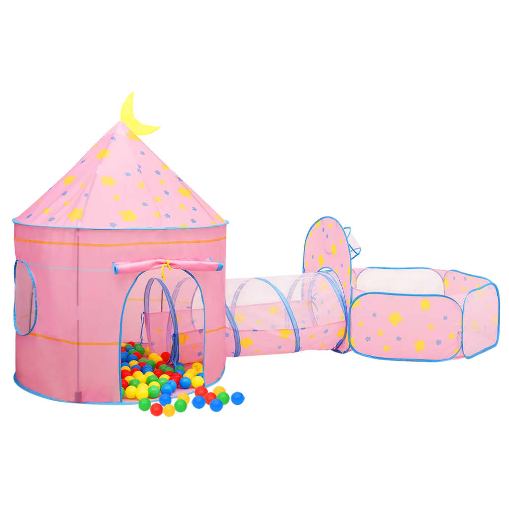 Tenda da Gioco per Bambini Rosa 301x120x128 cm