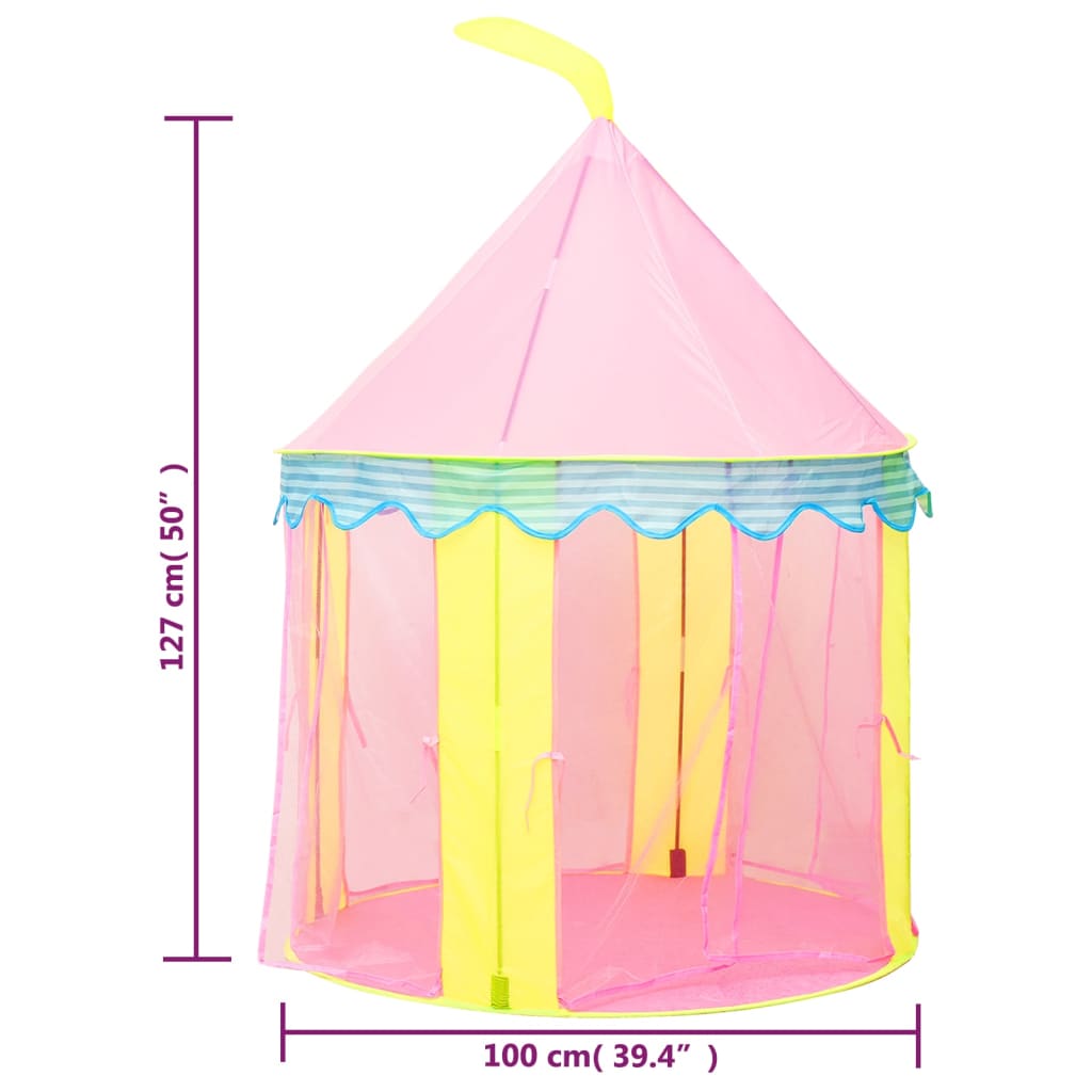 Tenda da Gioco per Bambini Rosa 100x100x127 cm